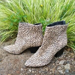 Dolce Vita Leopard Print Ankle Boots